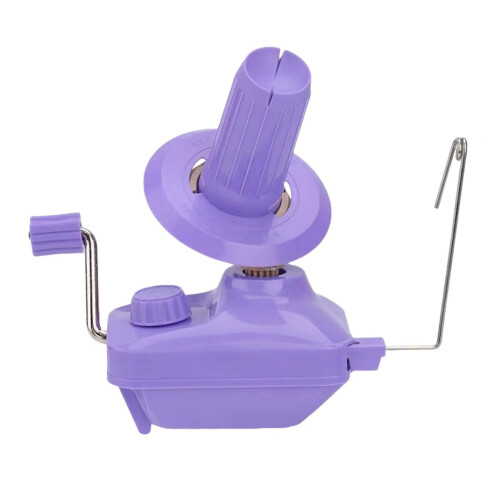Yarn Winder Holder Purple Hand-Operated