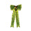 DAMAI Lime Green Furry Tree Topper Bow with Light 17.7x47 2