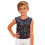 Kids Leopard Glitter Tank Top Black Size 170 5
