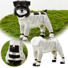 Dog Rain Snow Boots with Adjustable Suspenders for Small