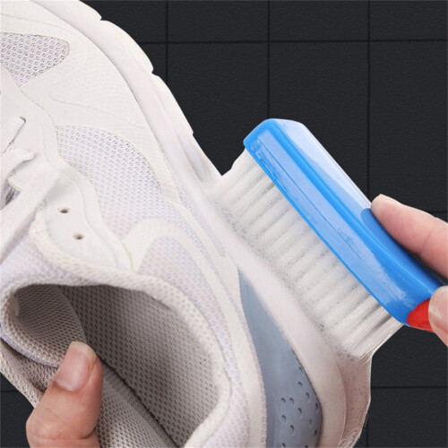Shoe Brush Soft Bristles Ergonomic Handle 16.5x3.5 cm 1