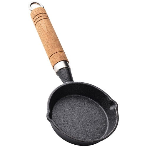 Cast Iron Egg Frying Pan Nonstick Black 1 Piece 2