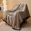 Fleece Blanket Coffee Color 150x200cm Lightweight 4