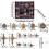 Artificial Pinecone Christmas Ornaments Brown 53PCS 3