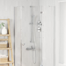 vidaXL Shower Head Set Chrome 150 cm Stainless Steel