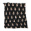 Black Flannel Christmas Throw Blanket with Snowman Design 1