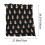 Black Flannel Christmas Throw Blanket with Snowman Design 2