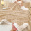Fleece Blanket Beige 150x200cm Lightweight 5