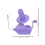 Yarn Winder Holder Purple Hand-Operated 2