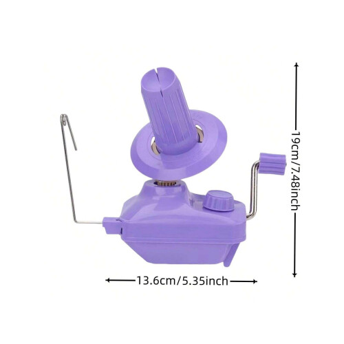Yarn Winder Holder Purple Hand-Operated 1