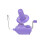Yarn Winder Holder Purple Hand-Operated 3