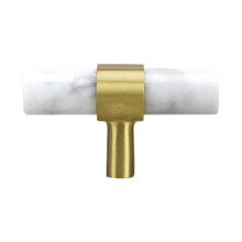 Marble Cabinet Pulls 35x60mm White