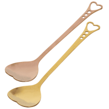 Love Spoon Heart Shaped Dessert Spoon 2 Pcs