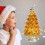 Glass Christmas Tree Decor with Star Gold 4