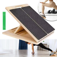 Professional 5 Level Calf Stretcher Incline Board Ankle Wooden Slant Board Tool