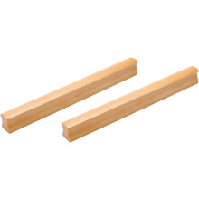 Wooden Cabinet Handles Chinese Style Solid Beech 2 pcs 192mm