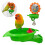 Plastic Bird Bath Feeder with Mirror and Sunflower Design 2