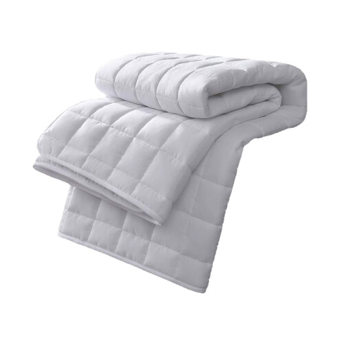 Fiber Mattress White Polyester 1.35 x 2 m Thickened Soft 1