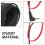 Black Plastic Dash Camera Extension Cable 1 Pack 5