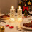 LED Crystal Candle Lights Rose Shadow Flameless 6 Pack 4