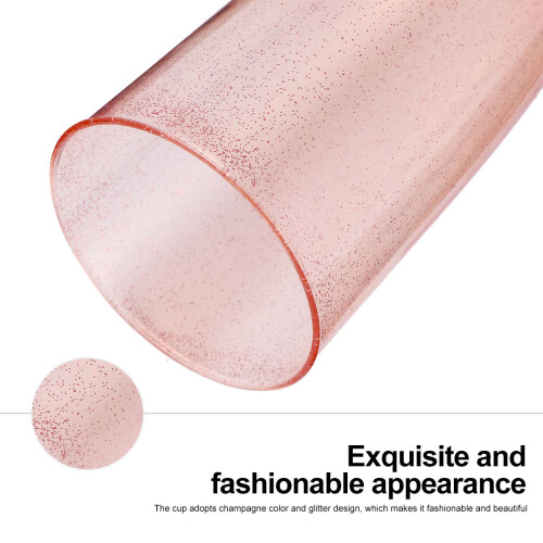 Champagne Cup Disposable Plastic 30pcs Rose Gold 1