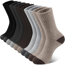 Merino Wool Socks for Men Thermal Hiking 5 Pairs