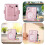 Sponge Paper Sequins Filter Mask Mesh Wool Ball Buttons Pink 7