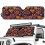 Foldable Heart Print Windshield Sun Shade for Jeep Wrangler 2