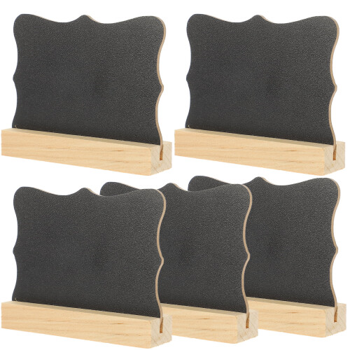 Wood Chalkboard Easel Signs 5 Pieces