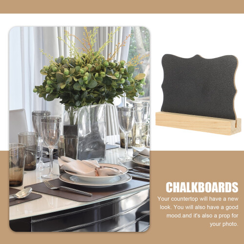 Wood Chalkboard Easel Signs 5 Pieces 1