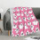Pink Halloween Fleece Blanket Soft Warm Throw 2