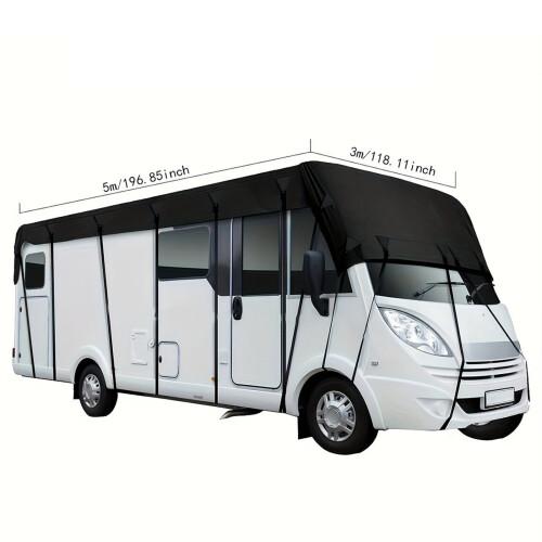 Waterproof 210D Oxford Camper Cover 1pc Silver 2