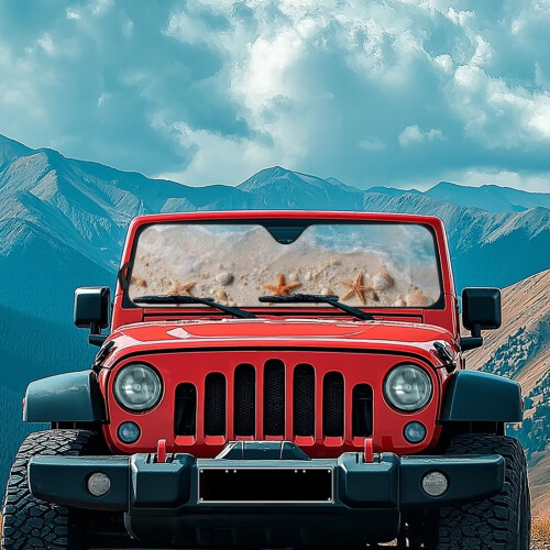 Foldable Windshield Sun Shade for Jeep Wrangler Compass 2