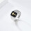 Men's Stainless Steel Cross Ring Silver Gold Size 9 4