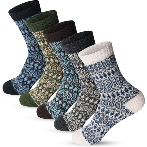 PUMIER Women's Winter Crew Socks - Thick Wool Warm Cozy