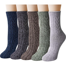 PUMIER Wool Socks for Women 5 Pairs Winter Hiking Crew
