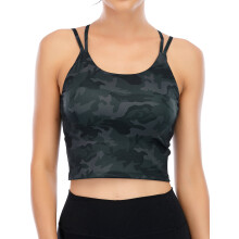 Women's Padded Sports Bra Yoga Tank Top for Fitness Running