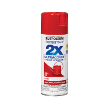 Rust-Oleum 334024 Painter's Touch 2X Ultra Cover Sprühfarbe, 12 oz, Glanz Apfelrot