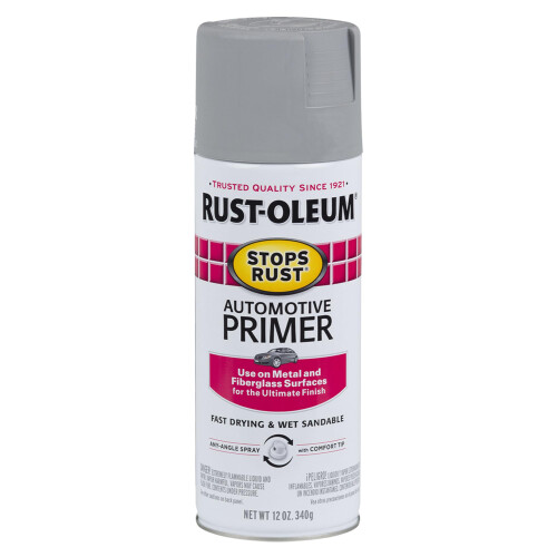 Rust-Oleum Rust-Oleum 2081830 Stops Rust Auto Grundierung, 12 Unzen, Hellgrau, 12 Fl Oz