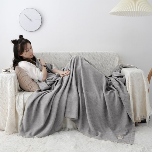 Knitted Gauze Blanket Double-Sided 100x150cm