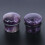 Violet Single Flared Ear Plug Tunnel Natural Stone Mushroom 3