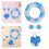 Summer Swimwear Set for 17cm Dolls 4-Pc 7