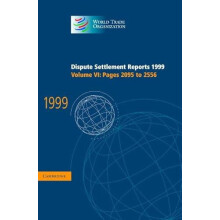 Dispute Settlement Reports 1999 Hardcover Book