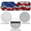 3D American Flag Windshield Sunshade for Jeep Wrangler 5