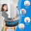 Seat Cushion Memory Foam Office Chair Pad Black 4