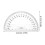 Plastic Protractor 180 Degrees 5pcs 2