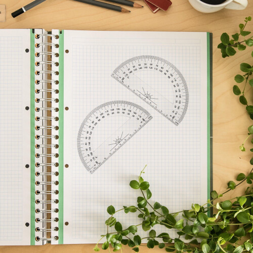 Plastic Protractor 180 Degrees 5pcs 2