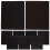 Black Sandpaper Sheets Set 60-320 Grit 9 Sizes 6