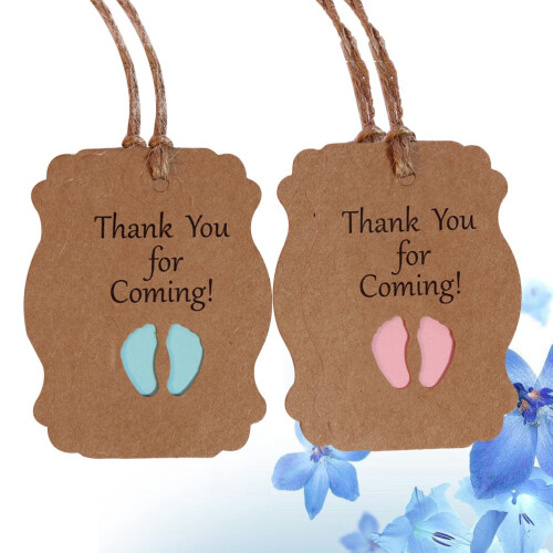 Paper Hanging Tags Handmade Coffee Theme 100 pcs 2