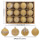 Velvet Christmas Balls Set Coffee 12 PCS 3